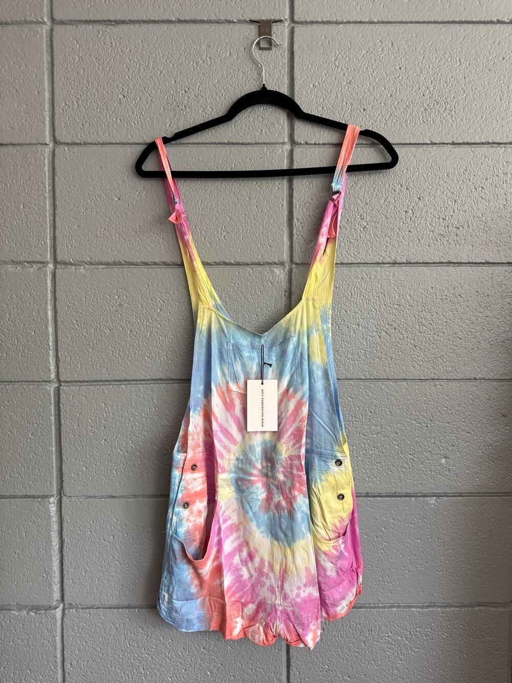 NWT Rat & Boa Tie Dye Low Back Romper XS/S